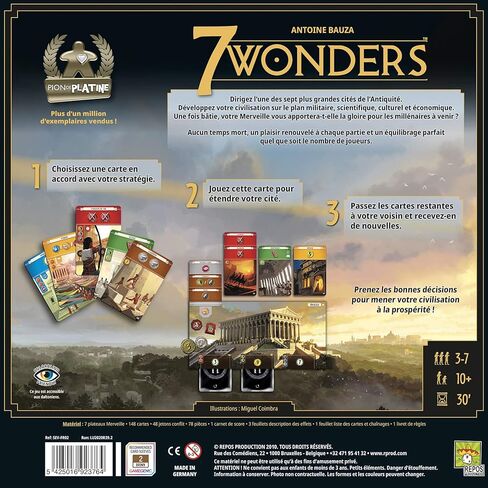 لعبة جو ريبوس بروداكشن - 7 Wonders Nouvelle ايديشن - اللغة الفرنسية in Kuwait