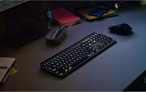 لوحة المفاتيح اللاسلكية المضيئة المتقدمة من لوجيتك MX Keys لجهاز Mac - بلوتوث/USB (متجددة) in Kuwait