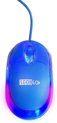 SOON GO Pink Mouse,Computer Mouse,with 1.5m Pink USB Cable - Compatible with Windows, Linux, Mac, Laptop, PC & Desktop - Ideal for Office, Home, Business, School, Kids & Women in Kuwait