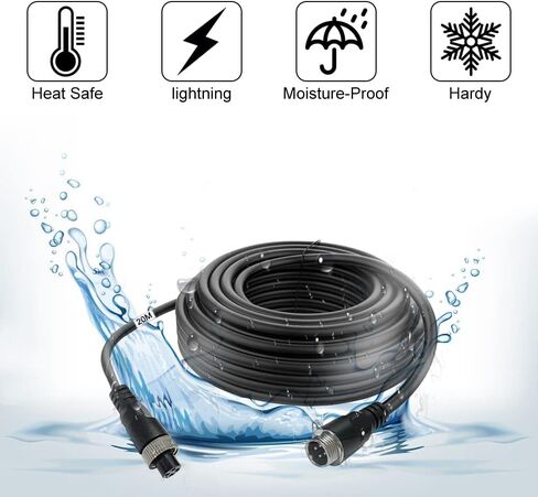 Auto 4-pin Aviation Video Rear Cam Extension Cable(26.2FT/8M) in Kuwait