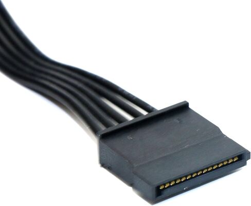 YOUKITTY 1 Piece 15-pin SATA Male to 5 Female Power Adapter Cable, Splitter Hard Drive Adapter Adapter (23.6in) in Kuwait