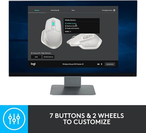 Logitech MX Master 2S Mouse Graphite, Wireless, 910-005139 (Graphite, Wireless) in Saudi Arabia