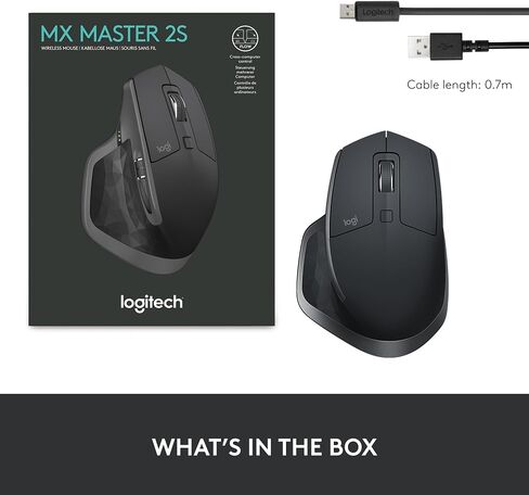 Logitech MX Master 2S Mouse Graphite, Wireless, 910-005139 (Graphite, Wireless) in Saudi Arabia