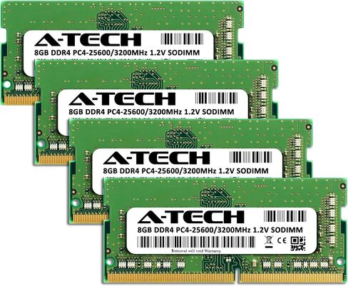 A-Tech 16GB DDR4 3200 MHz SODIMM PC4-25600 (PC4-3200AA) CL22 وحدة ذاكرة الوصول العشوائي للكمبيوتر المحمول غير ECC in Kuwait