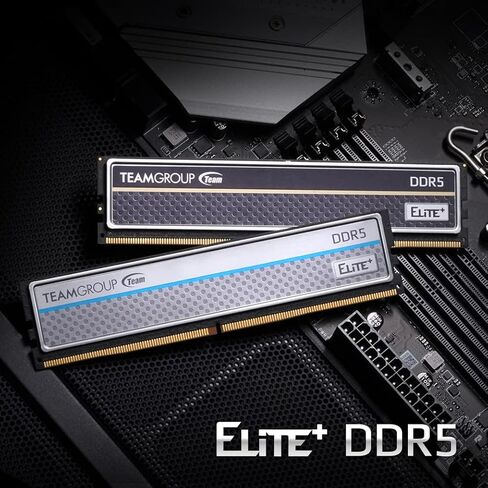 TEAMGROUP Elite Plus DDR5 16GB (2x8GB) 4800MHz PC5-38400 CL40 غير مخزنة غير ECC 1.1V UDIMM 288 Pin وحدة ذاكرة سطح المكتب (أسود) - TPBD516G4800HC40DC01 in Kuwait
