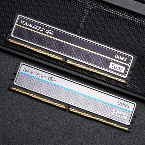 TEAMGROUP Elite Plus DDR5 16GB (2x8GB) 4800MHz PC5-38400 CL40 غير مخزنة غير ECC 1.1V UDIMM 288 Pin وحدة ذاكرة سطح المكتب (أسود) - TPBD516G4800HC40DC01 in Kuwait