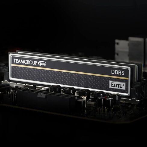 TEAMGROUP Elite Plus DDR5 16GB (2x8GB) 4800MHz PC5-38400 CL40 غير مخزنة غير ECC 1.1V UDIMM 288 Pin وحدة ذاكرة سطح المكتب (أسود) - TPBD516G4800HC40DC01 in Kuwait