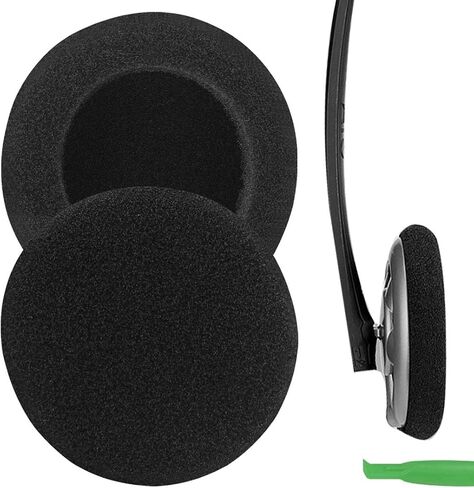 قطعة غيار لسماعات الأذن Geekria من أجل Sennheiser PX100, PX80, PC131, Koss SP PP استبدال سماعات الأذن / وسائد الأذن / غطاء الأذن / غطاء الأذن / قطع غيار مساند الأذن (أسود) in Saudi Arabia