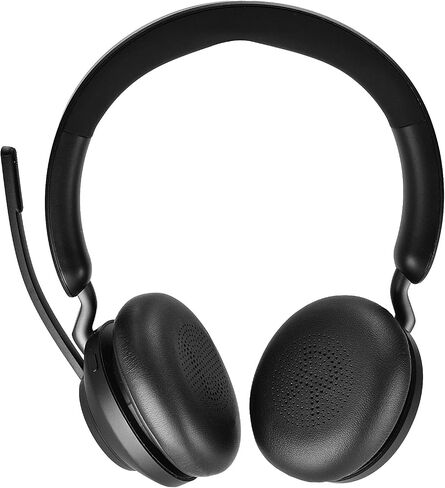 وسائد أذن 45H - غطاء وسادة أذن بديل متوافق مع Jabra Evolve2 65 (65MS 65UC USB) / Evolve2 40 (40UC 40MS USB) / سماعة رأس لاسلكية Elite 45h على الأذن، جلد بروتين أكثر نعومة (ذهبي) in Saudi Arabia