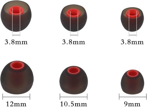 ALXCD Eartips for TOZO T10 Earbuds, S/M/L 6 Pairs Replacement Silicone Earbud Tips, Fit for Senso Anker TOZO T10 Headphone in Saudi Arabia