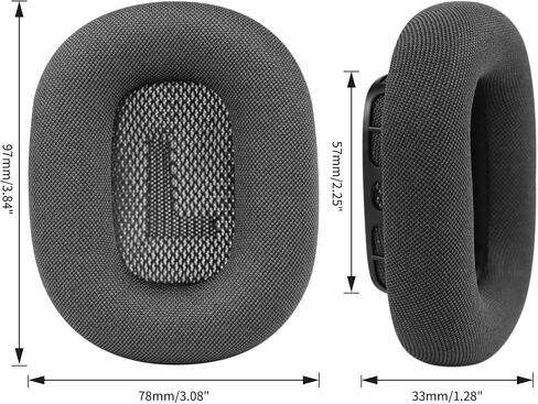 وسائد أذن Sinowo، وسائد أذن بديلة لسماعات AirPods Max، وسادات أذن مع نسيج شبكي وإسفنج ذاكرة عازل للضوضاء (وردي) in Saudi Arabia