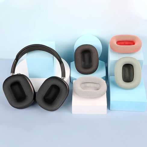 وسائد أذن Sinowo، وسائد أذن بديلة لسماعات AirPods Max، وسادات أذن مع نسيج شبكي وإسفنج ذاكرة عازل للضوضاء (وردي) in Saudi Arabia