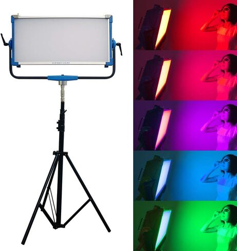 AI-3000C 300W RGBW LED Panel Lamp APP Control Soft LED Lamp 12 Photography Lighting Effects Set for Studio Video Film (Yidoblo AI-3000 C Black) in Saudi Arabia