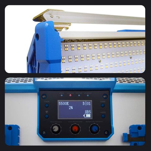 AI-3000C 300W RGBW LED Panel Lamp APP Control Soft LED Lamp 12 Photography Lighting Effects Set for Studio Video Film (Yidoblo AI-3000 C Black) in Saudi Arabia