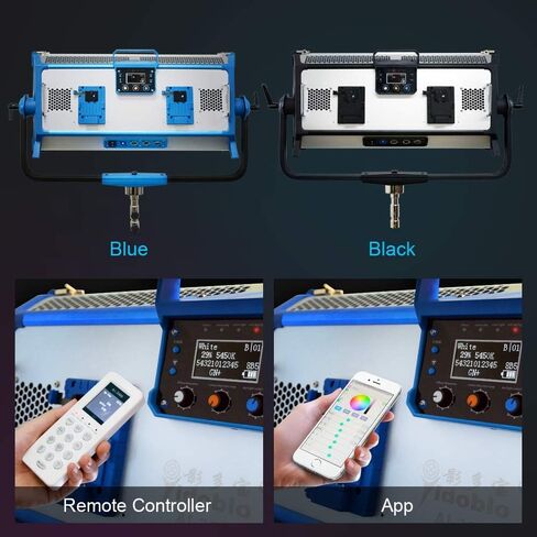 AI-3000C 300W RGBW LED Panel Lamp APP Control Soft LED Lamp 12 Photography Lighting Effects Set for Studio Video Film (Yidoblo AI-3000 C Black) in Saudi Arabia