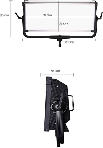 Yidoblo AI-3000C 300W RGBW LED Panel Lamp APP Control Soft LED Lamp 12 Photography Lighting Effects Set for Studio Video Film (Yidoblo AI-3000 C Black) in Kuwait