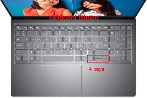 Keyboard Skin Compatible for 2025 Dell 16/16 Plus DB16250 DB16255 DC16250 DC16251 16" / Dell 15 Laptop DC15250 DC15255, inspiron 15 3535 5510 5515 5518 & Dell Inspiron 16 5640 5645 16" (Blue) in Kuwait