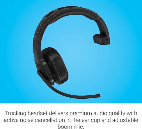 Garmin dezl Headset 100, Single-Ear Premium Trucking Headset, Active Noise Cancellation, Superior Battery Life and Memory Foam Ear Pads,Black (Renewed) in Kuwait