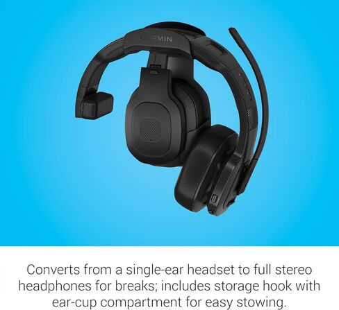 Garmin dezl Headset 100, Single-Ear Premium Trucking Headset, Active Noise Cancellation, Superior Battery Life and Memory Foam Ear Pads,Black (Renewed) in Kuwait