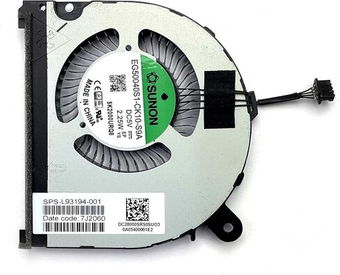 مروحة تبريد وحدة المعالجة المركزية + وحدة معالجة مركزية جديدة لجهاز HP Envy x360 15M-EE 15M-ED 15-EE 15-ED L93193-001 L93194-001 L93194-001 مروحة مزدوجة in Kuwait