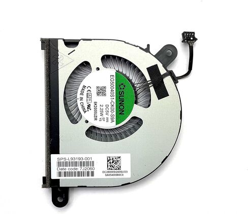 مروحة تبريد وحدة المعالجة المركزية + وحدة معالجة مركزية جديدة لجهاز HP Envy x360 15M-EE 15M-ED 15-EE 15-ED L93193-001 L93194-001 L93194-001 مروحة مزدوجة in Kuwait