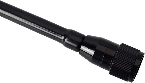 هوائي HYSHIKRA VHF البحري، هوائي قارب مطاطي 156-163 ميجا هرتز مع كابل RG58 بطول 5 متر/16.4 قدم ودعامة حاجز على شكل حرف L لجهاز الإرسال والاستقبال اللاسلكي Uniden Icom Yaesu Cobra Midland in Saudi Arabia