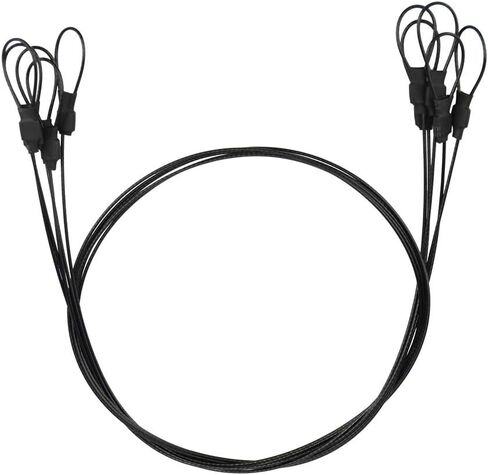 SIOTI Steel Tether Lanyard with 5PCS 12Inch for GoPro Hero 6/5/4/3+/3/2/1/Session,Action Camera and Other Applicable Equipment(12in) in Saudi Arabia
