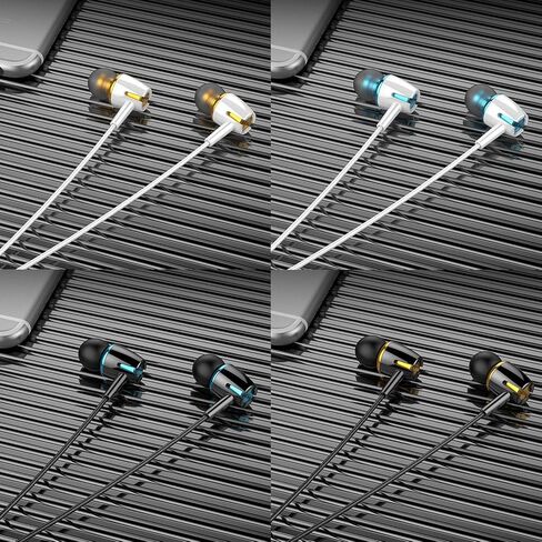 سماعات أذن A9، سماعات أذن، عازلة للضوضاء، عالية الوضوح، ستيريو لأجهزة Samsung، iPhone، iPad، iPod ومشغلات Mp3 (4 أزواج ألوان مختلطة) in Kuwait