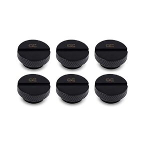 Alphacool Icicle Screw Plug G1/4 Fitting, Deep Black, 6-Pack in Saudi Arabia