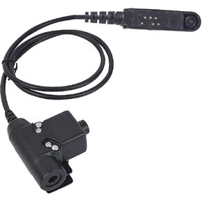 Rataok Civilian Wiring U94 Ptt متوافق مع Baofeng UV-9R UV 9R UV9R Plus Pro UV-9G UV-5RWP UV-5S UV-XR GT-3WP GMRS-R BF-A58 BF-9700 BF-R760 (سلكي، أسود) in Kuwait