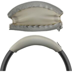 Adhiper Silicone Sweatproof Headband Pad for Sony WH-1000XM3/WH-1000XM4 Headphone,Washable Zipped Dustproof Headband Protector/Top Pad Protector/Headband Replacement/Headband Cushion,Off White in Kuwait