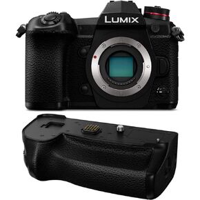 Panasonic Lumix DC-G9 Mirrorless Micro Four Thirds Digital Camera (Body Only) with Panasonic DMW-BGG9 Battery Grip Bundle (2 Items)