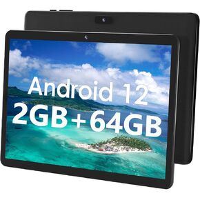 تابلت SGIN Android 12، شاشة 10.1 بوصة، 2 جيجا رام، 64 جيجا ذاكرة قراءة فقط مع معالج رباعي النواة A133 1.6 جيجا هرتز، كاميرا 2 ميجابكسل + 5 ميجابكسل، بلوتوث، واي فاي، نظام تحديد المواقع العالمي، 5000 مللي أمبير (أسود) in Kuwait