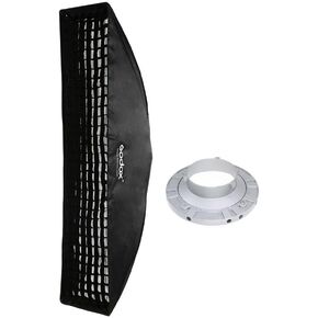 Godox 14"x63" / 35x160cm Strip Beehive Honeycomb Grid Softbox with Bowens Mount Speedring for Studio Flash Strobe Lighting in Saudi Arabia