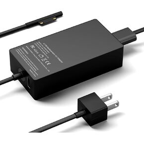 استبدال شاحن Microsoft Surface Book بقدرة 127 واط لجهاز Surface Book 3 2 1، Surface Laptop 5 Go2 Studio Go 4 3 2 1، Surface Pro 9 8 7+ X 7 6 5 4 3، Surface Go 3 2 1 وسلك إمداد الطاقة بقدرة 127 واط in Kuwait