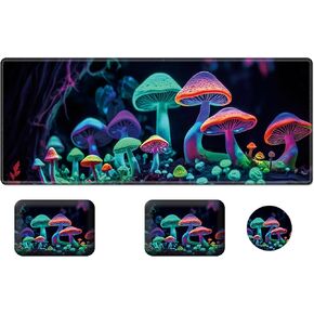 Desk Pad Mat Large Mouse Pad XL Extended Mousepad Gaming with Cute Panda 31.5" *11.8" Huge Mouse Pads for Computer Laptop Home Office