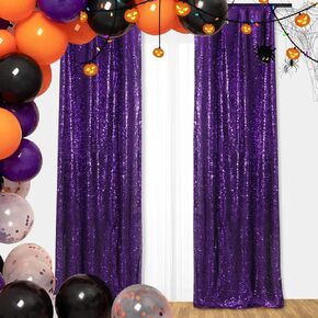 SquarePie Sequin Backdrop 10FT x 10FT Gold Photography Background Sparkly Curtain Selfie Wall for Wedding Party Decoration