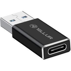 TELLUR USB-A (Male) to USB-C (Female) Adapter, Aluminum in Kuwait