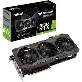 اسس بطاقة رسومات للالعاب نفيديا جيفورس ار تي اكس 3070 O8G V2 من تاف (في جي ايه)، 8GB Gddr6، 256 بت، سرعة ذاكرة 14 جيجابايت في الثانية، 1815 ميجاهرتز in Saudi Arabia