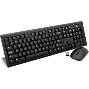 V7 CKU200UK Keyboard and Mouse Combo USB/PS2 English Layout (UK, Wired, USB, PS2-Adapter, Media-Hot-Keys), Black in Saudi Arabia