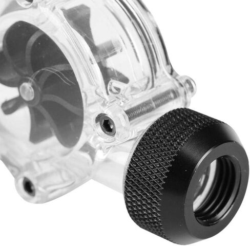 Zopsc أنثى إلى أنثى مؤشر قياس شفاف G1/4 "مقياس تدفق المياه 8 دفاعات PC موصلات أنبوب مقياس تدفق مياه التبريد أكريليك + سيليكون (أسود) in Kuwait
