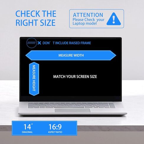واقي شاشة Hoyumi لجهاز Hp Elitebook 840 G7 G6 G5 14 بوصة شاشة تعمل باللمس كمبيوتر محمول مضاد للوهج شاشة كاملة قطع دقيق قطعتين (14 بوصة غير مناسبة لسلسلة 830) in Kuwait