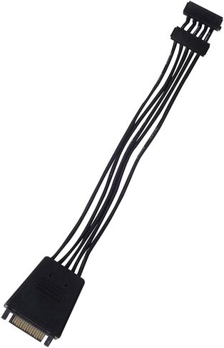 كابل محول الطاقة SATA 4 في 1 فائق المرونة من سيلفرستون تيك مع مكثفات تثبيت الطاقة (CP06-E4) in Saudi Arabia