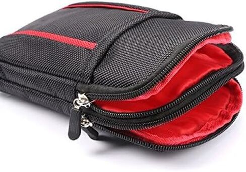 Cell Phone Belt Bag for Menand Women, Cell Phone Waist Bag Small, 6.9" Waterproof Vertical Cellphone Waist Belt Pouch Nylon Smartphone Belt Loop Holder with Zipper Case Fanny Pack with Carabiner in Kuwait