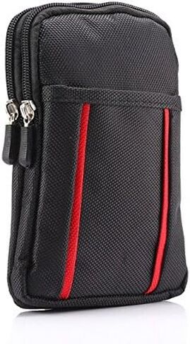 Cell Phone Belt Bag for Menand Women, Cell Phone Waist Bag Small, 6.9" Waterproof Vertical Cellphone Waist Belt Pouch Nylon Smartphone Belt Loop Holder with Zipper Case Fanny Pack with Carabiner in Kuwait