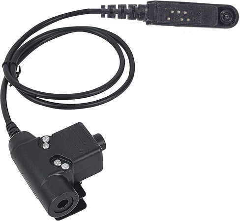 Rataok Civilian Wiring U94 Ptt متوافق مع Baofeng UV-9R UV 9R UV9R Plus Pro UV-9G UV-5RWP UV-5S UV-XR GT-3WP GMRS-R BF-A58 BF-9700 BF-R760 (سلكي، أسود) in Kuwait