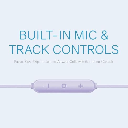 Realm Lightning Earbuds Apple MFi Certified Headphones, in-Ear Headphones with Lightning Connector, Built-in Microphone, Hands-Free Calling and Track Controls, Rose Gold, Pink, RLMA12RG in Kuwait