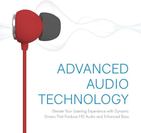 Realm Lightning Earbuds Apple MFi Certified Headphones, in-Ear Headphones with Lightning Connector, Built-in Microphone, Hands-Free Calling and Track Controls, Rose Gold, Pink, RLMA12RG in Kuwait
