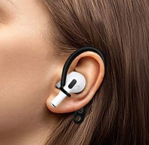 استبدال أطراف الأذن بخطاف الأذن من ALXCD لأجهزة AirPods Pro، زوج واحد من خطاف الأذن الناعم المصنوع من مادة TPU وزوجين من أطراف الأذن من السيليكون داخل الأذن في مجموعة واحدة [مضادة للانزلاق] [مضادة للفقد]، مناسبة لـ AirPods Pro (1+2S) أسود in Saudi Arabia