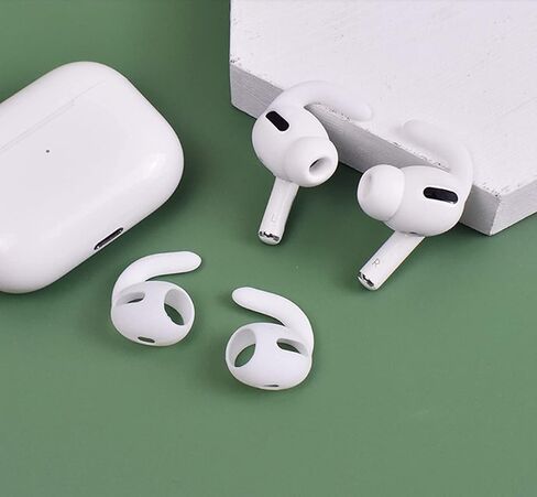استبدال أطراف الأذن بخطاف الأذن من ALXCD لأجهزة AirPods Pro، زوج واحد من خطاف الأذن الناعم المصنوع من مادة TPU وزوجين من أطراف الأذن من السيليكون داخل الأذن في مجموعة واحدة [مضادة للانزلاق] [مضادة للفقد]، مناسبة لـ AirPods Pro (1+2S) أسود in Saudi Arabia